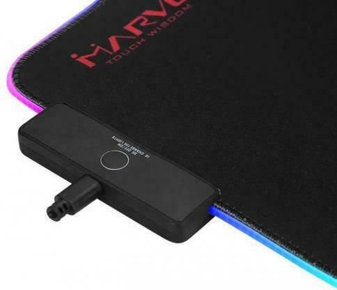 Marvo MG08 Gaming Mouse Pad Medium (350mm) με RGB Φωτισμό Μαύρο