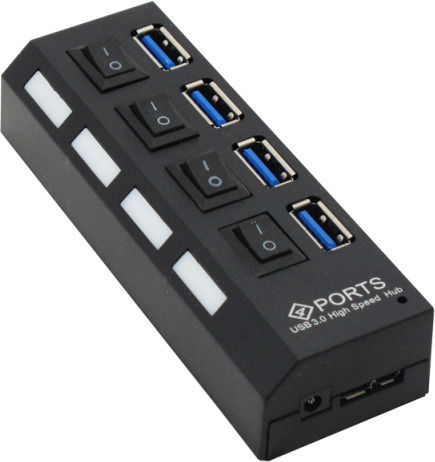 Powertech USB 3.0 4 Port Hub with USB-A Connection