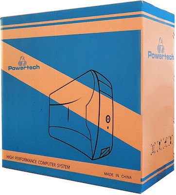 Powertech PT-415 Midi-Turm Computergehäuse Schwarz