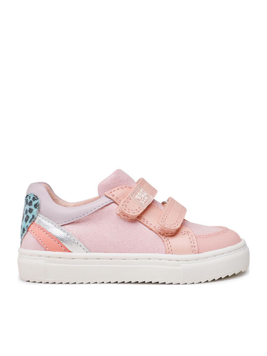 Παιδικά Sneakers Ανατομικά με Σκρατς Ροζ