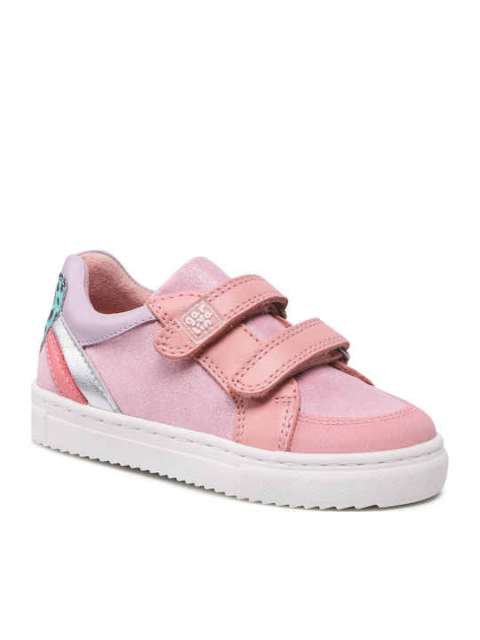 Παιδικά Sneakers Ανατομικά με Σκρατς Ροζ