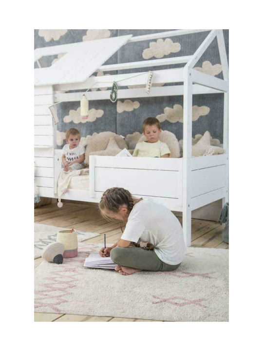 Lorena Canals Handmade Kids Cotton Rug Atlas 170x240cm Natural Vintage Nude