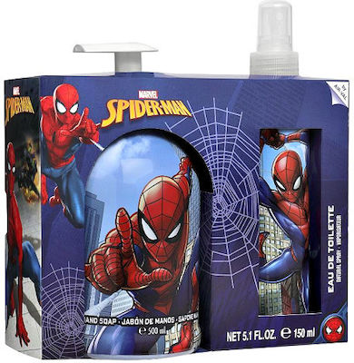 Air-Val International Spiderman Set Kids Eau de Toilette with Hand Soap 500ml 150ml