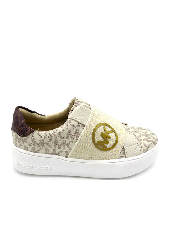 Jordana Kids Sneakers Slip-on Beige
