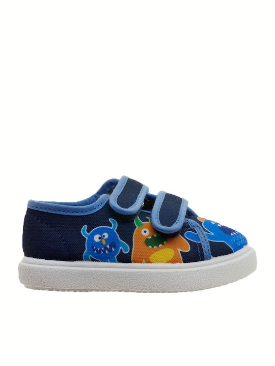 Παιδικά Sneakers Ανατομικά με Σκρατς Μπλε