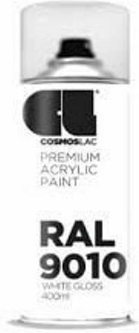 Cosmos Lac Σπρέι Βαφής Premium Acrylic με Γυαλιστερό Εφέ Pure White Mat RAL 500ml