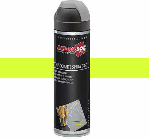 Ambro-Sol Спрей Боядисване 360° Marker Жълт флуоресцентен цвят V403GIALLOF 500мл