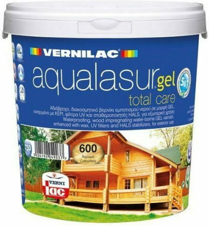 Vernilac Aqualasur Gel Βερνίκι Εμποτισμού 602 Δρυς Σατινέ 750ml