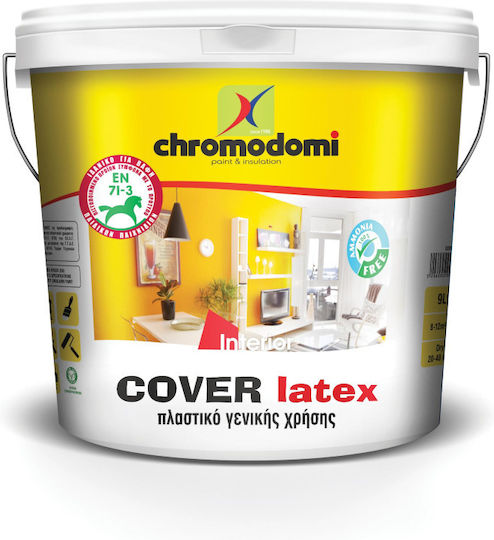 Χρωμοδομή Cover Latex Πλαστικό Χρώμα για Εσωτερική Χρήση 3lt