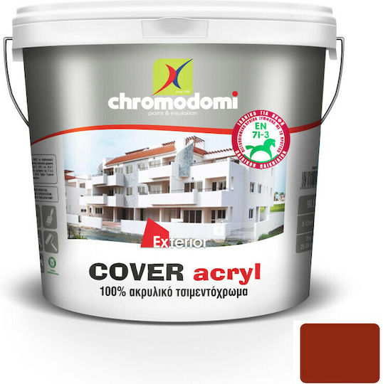 Χρωμοδομή Cover Acryl Τσιμεντόχρωμα Ακρυλικό Κεραμιδί 3lt