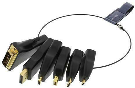 Deltaco Konverter DVI-I / DisplayPort / USB-C / Mini-DisplayPort männlich zu HDMI männlich 1 Stück HDMI-AR2