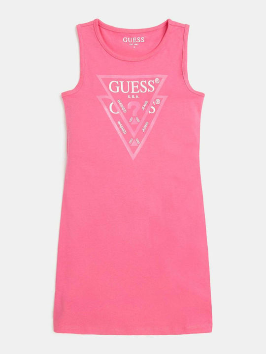 Children's Dress Sleeveless Fuchsia