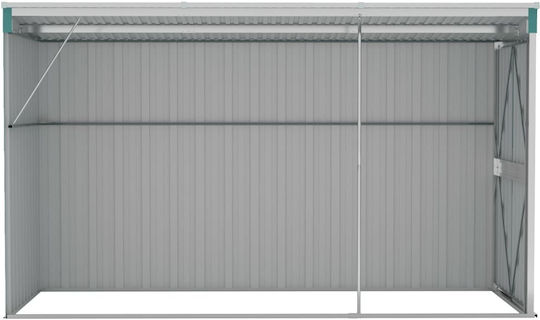 Metallic Garden Shed Galvanized Green with Air Vents M1.18xW2.88xH1.78m