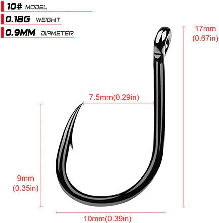FH080-N10-100JZ Fishing Hooks Set 100pcs No10 | Skroutz.mt FH080-N10-100JZ Fishing Hooks Set 100pcs No10 | Skroutz.mt