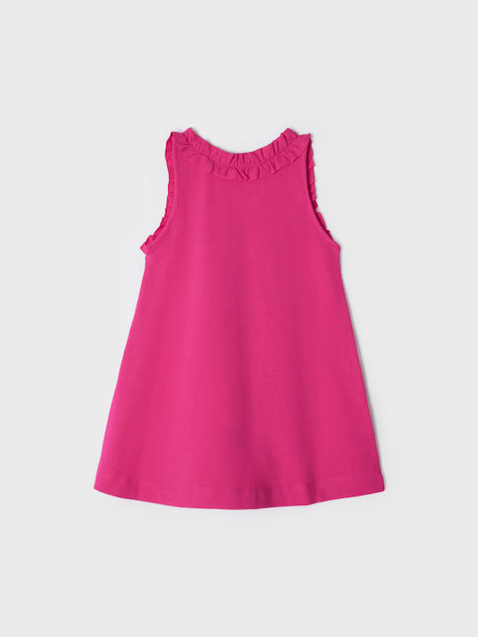 Mayoral Kids Dress Sleeveless Fuchsia