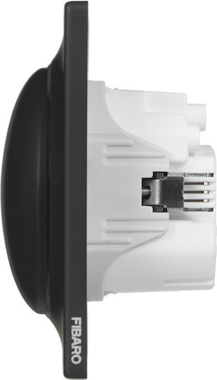 Fibaro Walli Încastrat Comutator Rotativ Obturator rulou cu Cadru Negru
