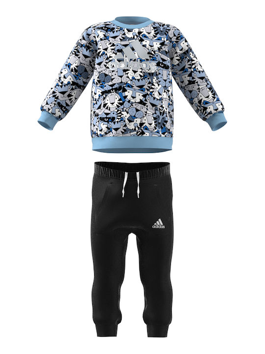 Kinder Sweatpants Set - Jogginganzug Hellblau 2Stück Graphic