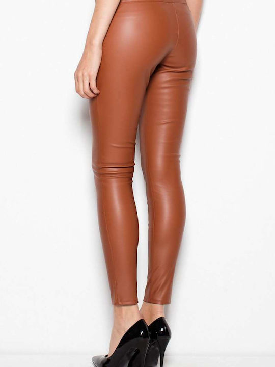 Venaton Women' Leather Trouser Brown