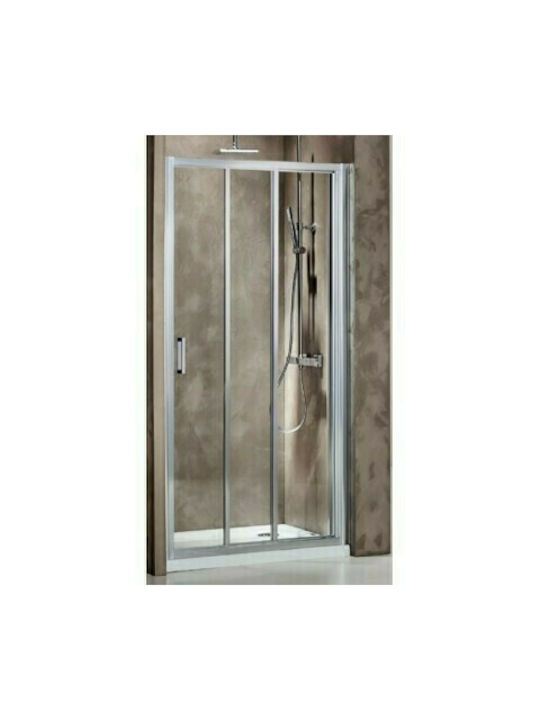 Axis Triple Slider SL3X120C-100 Shower Screen for Shower with Sliding Door 120x185cm Clean Glass