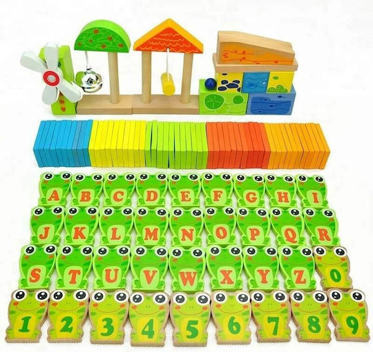 Board Game Super Wooden Frog Domino 3+ Years Old (EN) Top Bright