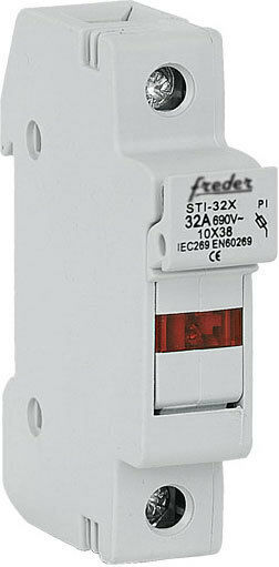 Freder Disconnect Switch Electrical Panel Single Pole 32A for 10x38mm Fuses 88-91320