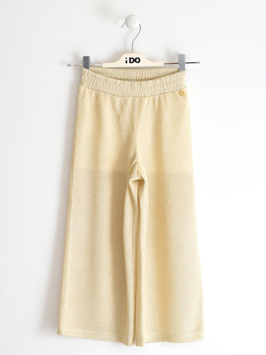 iDO Girls Fabric Pant Yellow