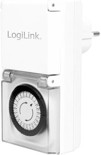 LogiLink Μηχανικός Χρονοδιακόπτης Πρίζας Ημερήσιος Εξωτερικού Χώρου IP44