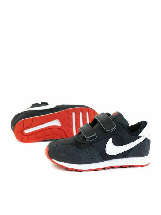 MD VALIANT Παιδικά Sneakers με Σκρατς Black / Dark Smoke Grey / University Red