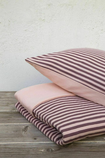 Nima Duvet Cover Set Cotton Queen with 2 Pillowcases 220x240 Suave Dark Pink