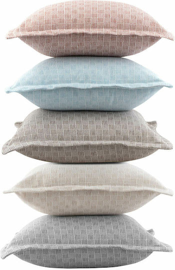 Madi Sofa Cushion Perplex from 100% Cotton Brown 45x45cm.