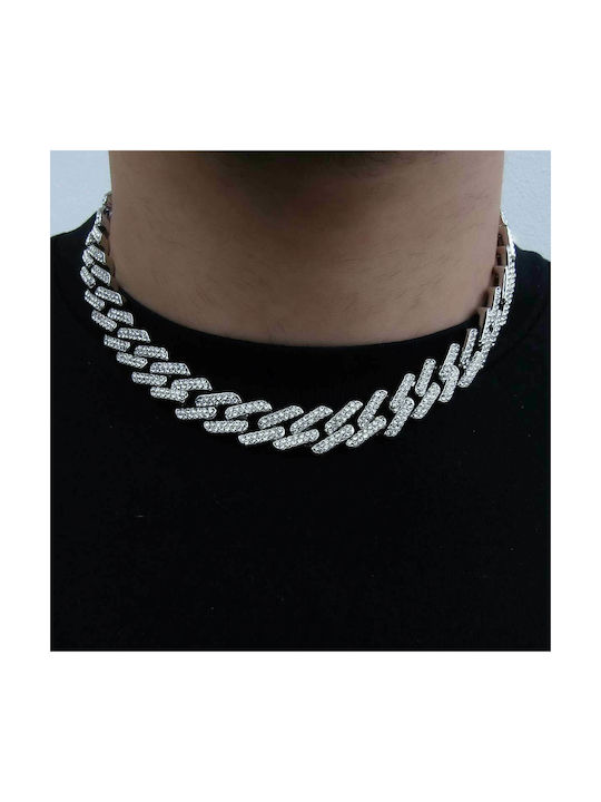 Dexter Cuban Chain Silver 14MM from Alloy 40 cm