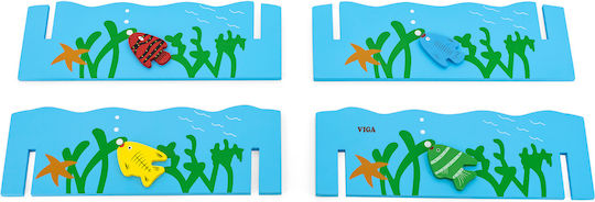 Viga Toys Wooden Fishing Game Fishing Game