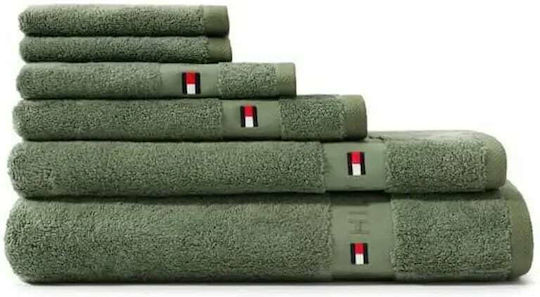 Tommy Hilfiger Πετσέτα Σώματος Legend 70x140εκ. Khaki Βάρους 540gr/m²
