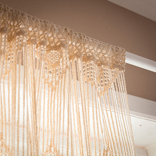 Gofis Home Curtain with Pencil Pleat Ariadne Beige 012B 140x260cm