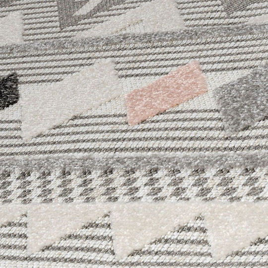 Tzikas Carpets 54098-255 Summer Wicker Bedroom Rugs Set Tenerife Gray 332-0-335-54098-255 3pcs
