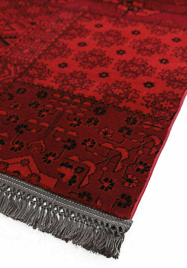 Royal Carpet Bedroom Rug Set Afgan Dark Red 3 Pieces