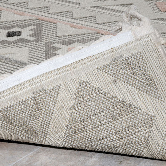 Tzikas Carpets 54098-255 Summer Wicker Bedroom Rugs Set Tenerife Gray 332-0-335-54098-255 3pcs