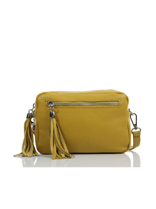 Passaggio Leather Women's Leather Crossbody Bag Yellow