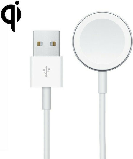 Wiwu M7 Magnetic Wireless Charger Wearable Charger Apple Watch Whiteς