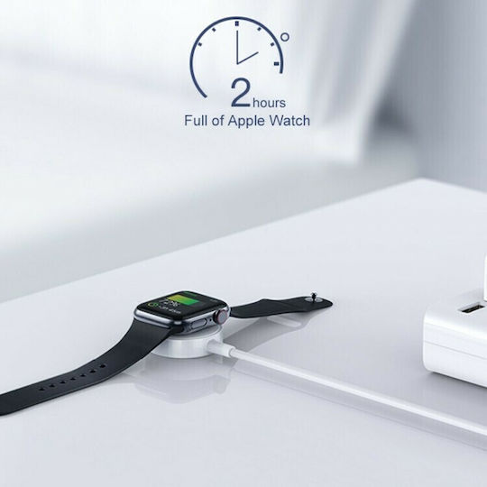 Wiwu M7 Magnetic Wireless Charger Wearable Charger Apple Watch Whiteς