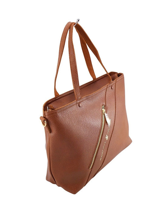 Beverly Hills Polo Club Women's Bag Shopper Shoulder Tabac Brown