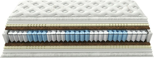 Greco Strom Moss Queen Ergonomic Mattress Foam / Latex Double-Sided 160x200x29cm with Independent Springs