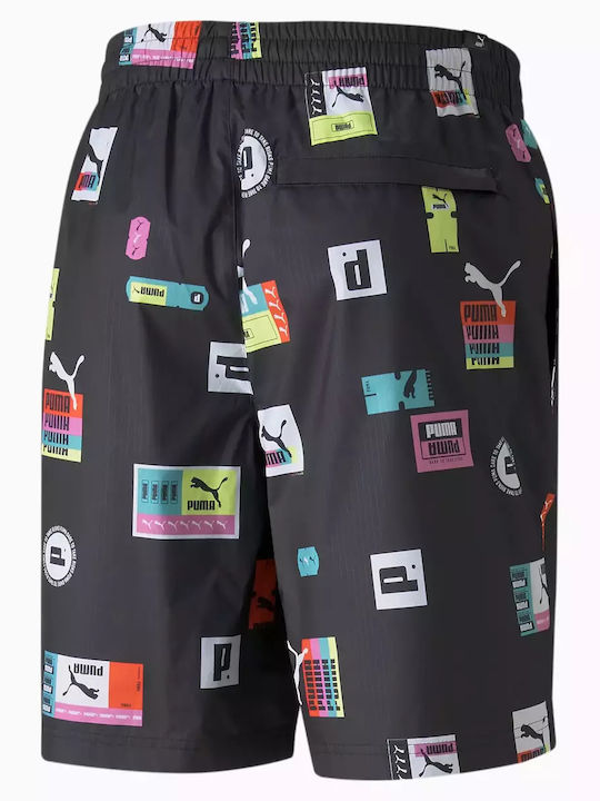 Brand Love Men's Swimwear Shorts Black with Patterns