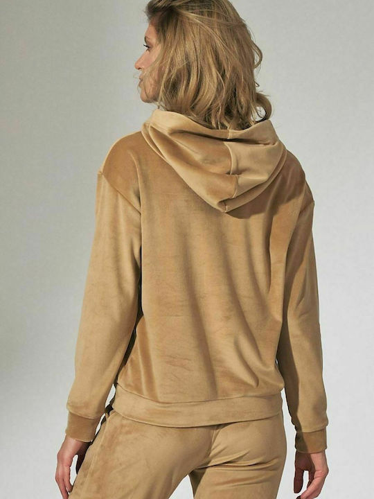 Figl Women's Hooded Sweatshirt Beige