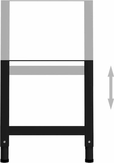 vidaXL Werkbankgestelle 2 Stück Durchbrochener Rücken 55x95.5cm 2Stück 147931