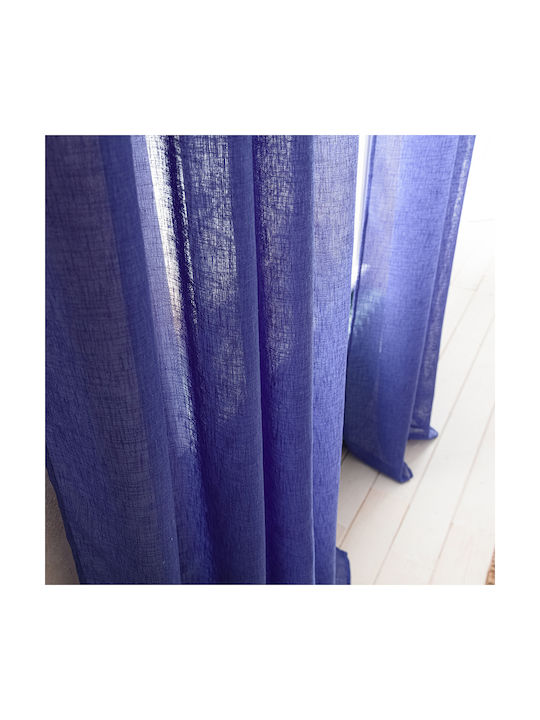 Gofis Home Curtain with Grommet Combe 09 Marine Blue 502 20-04-502/09 140x280cm