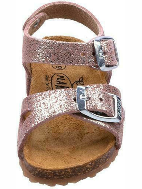 Kinder Sandalen Poxy Anatomisch Glitter Brush Rose