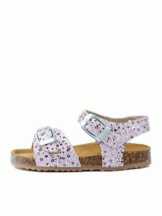 Kinder Sandalen Poxy Anatomisch Glitter Brush Rose