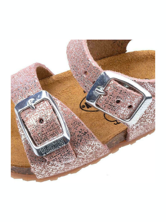 Kinder Sandalen Poxy Anatomisch Glitter Brush Rose