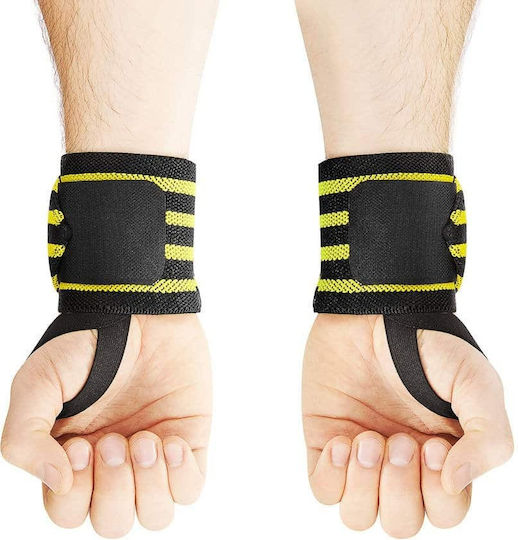 4FIZJO Wrist Brace with Strap in Yellow Color 4fit148 2pcs